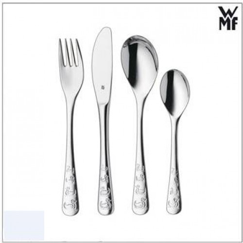 Stalen kindercouvert - WMF - Eendjes - 4delig - 31753