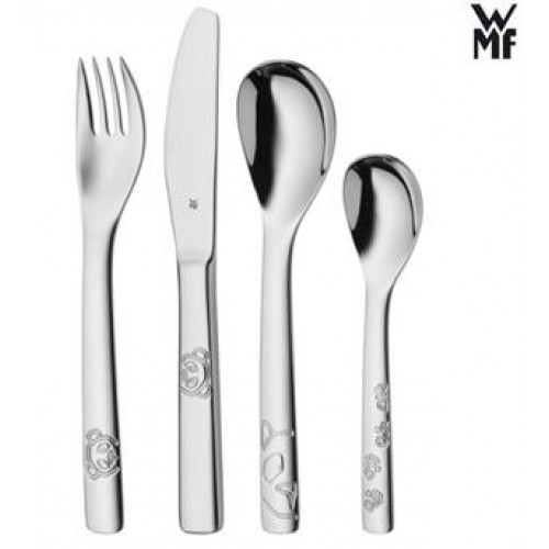Stalen kindercouvert - WMF - Panda beer - 4delig - 32958