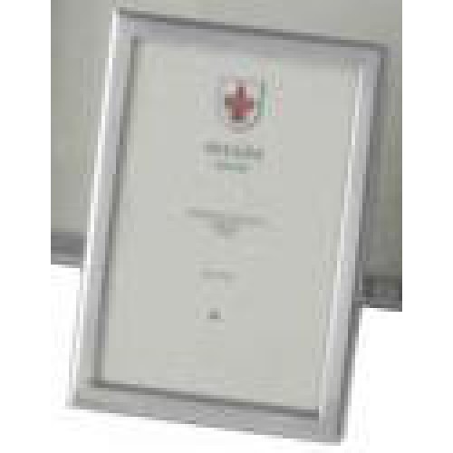 Zilveren fotolijst - 06x09cm - 6mm gladde strakke rand - 34878