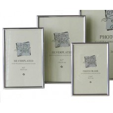 Verzilverde (pleet) fotolijst - 13x18cm - rechthoek - 5mm bolle rand - 35799
