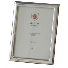 Zilveren fotolijst - 10x15cm - rechthoek - 12mm rand glad/strak - 36747