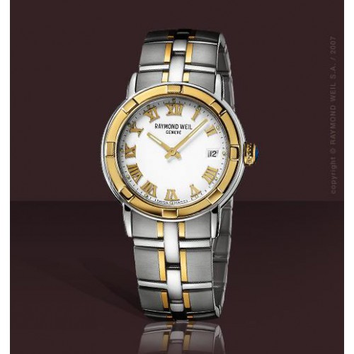 Staal/14krt.gouden herenhorloge - Raymond Weil - Parsifal - 37745