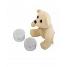 Verzilverd (pleet) tandendoosje - my first tooth + beertje - 39027