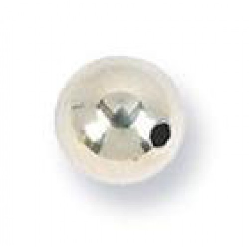 Zilveren fournituren - tussenstuk/kraal - bol 10mm - 2gats - 40903
