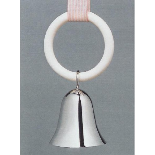 Zilveren rammelaar - Klokje - 41663