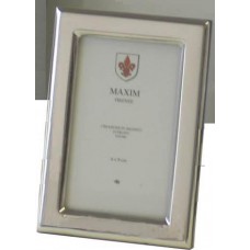 Zilveren fotolijst - 06x09cm - rechthoek - 12mm rand glad/strak - 43449