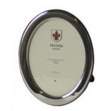 Zilveren fotolijst - 09x13cm - ovaal - 10mm gladde rand - 52067