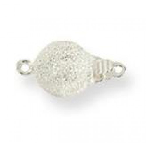 Zilveren slotje - Ton - 08mm - gediamanteerd/zwaar - 53099
