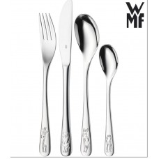 Stalen kindercouvert - WMF - Dierentuin - 4delig - 53751
