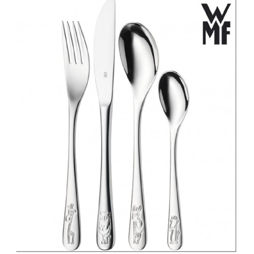 Stalen kindercouvert - WMF - Dierentuin - 4delig - 53751