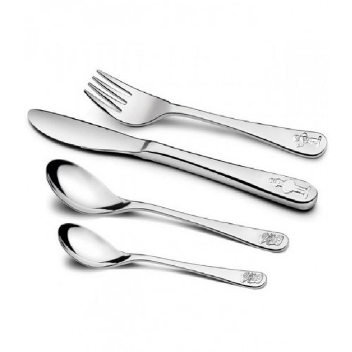 Stalen kindercouvert - Sesamstraat - 4delig - 53979