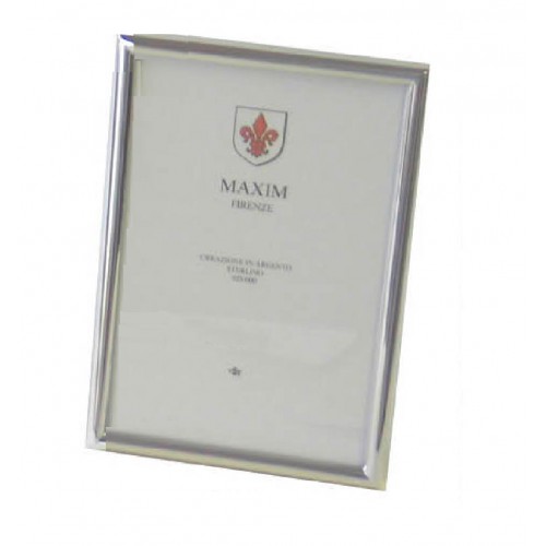 Zilveren fotolijst - 10x15cm - rechthoek - 06mm gladde bolle rand - 56420
