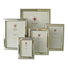 Zilveren fotolijst - 13x18cm - rechthoek - 16.5mm gladde rand met aan buitenzijde parelrand - 61027