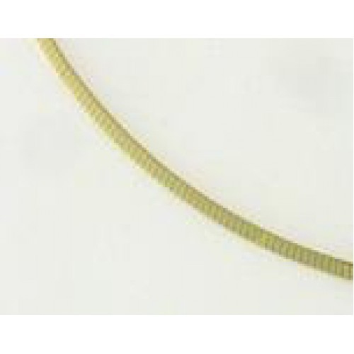 Gouden choker - 14krt.geelgoud - Omega 2.00mm vlak - 45cm - 61542