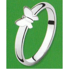 Zilveren kinderring - vlinder (JPR225) - 63805